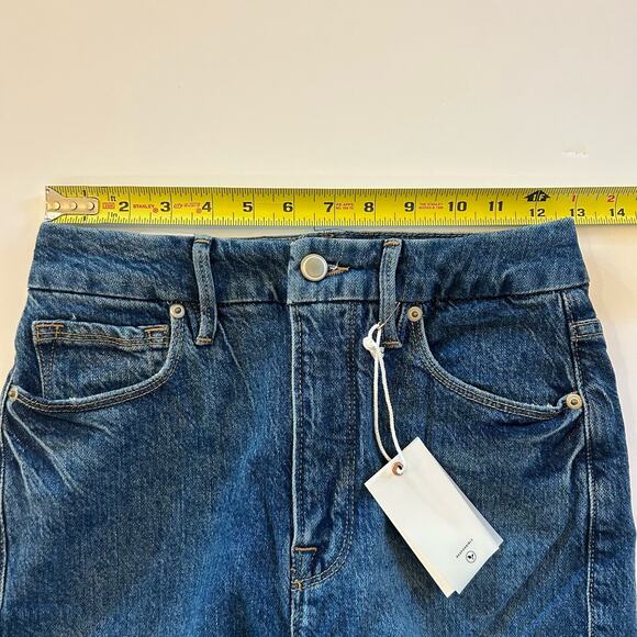 NWT Good American Womens Good Classic Blue 940 Hi-Rise Raw Hem Jean 4/27 - Picture 7 of 16